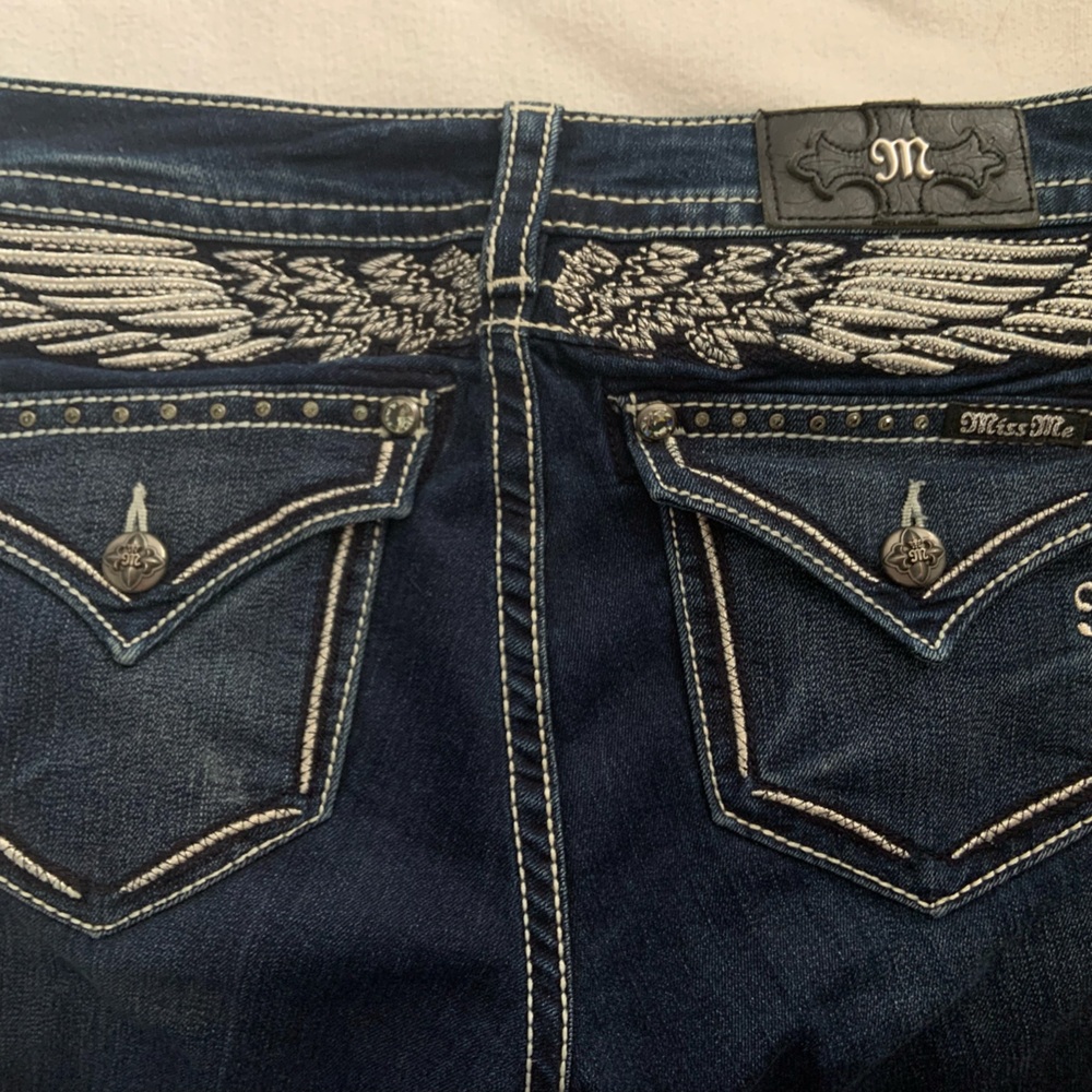 Miss Me Skinny Jeans ~size 28 ~Dark Blue ~Great condition
